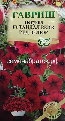 Цветы Петуния Тайдал Вейв Ред велюр (Гавриш) РТ-00005626 - фото 500645