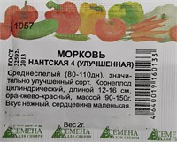 Морковь Нантская 4 улучшенная б/пакет (СдС Красноярск) РТ-00002779